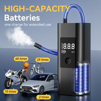 Portable Tire Inflator Air Compressor – Digital Display – Best for Cars, Bikes & More