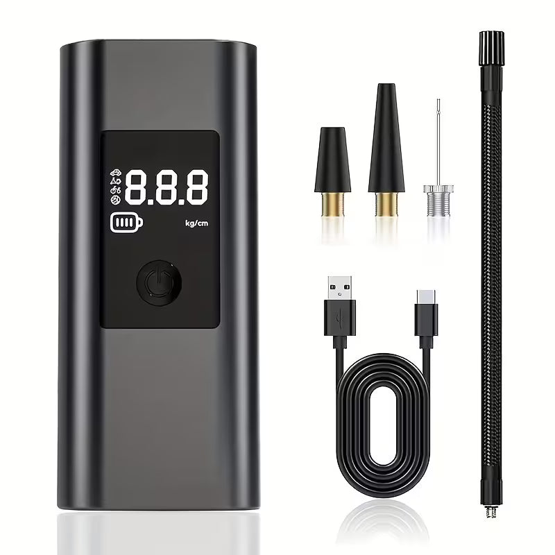 Portable Tire Inflator Air Compressor – Digital Display – Best for Cars, Bikes & More
