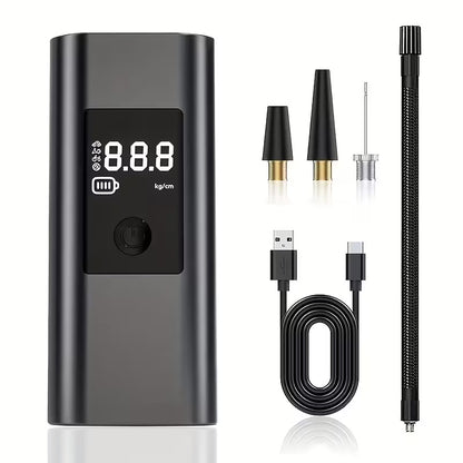 Portable Tire Inflator Air Compressor – Digital Display – Best for Cars, Bikes & More