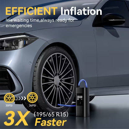 Portable Tire Inflator Air Compressor – Digital Display – Best for Cars, Bikes & More