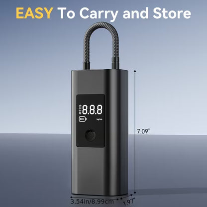 Portable Tire Inflator Air Compressor – Digital Display – Best for Cars, Bikes & More